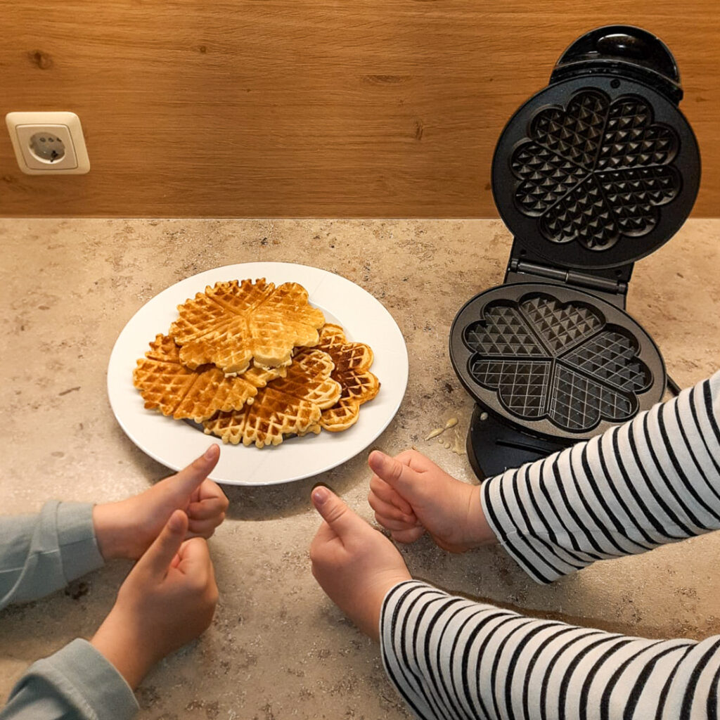 Selbstgemachte Waffeln